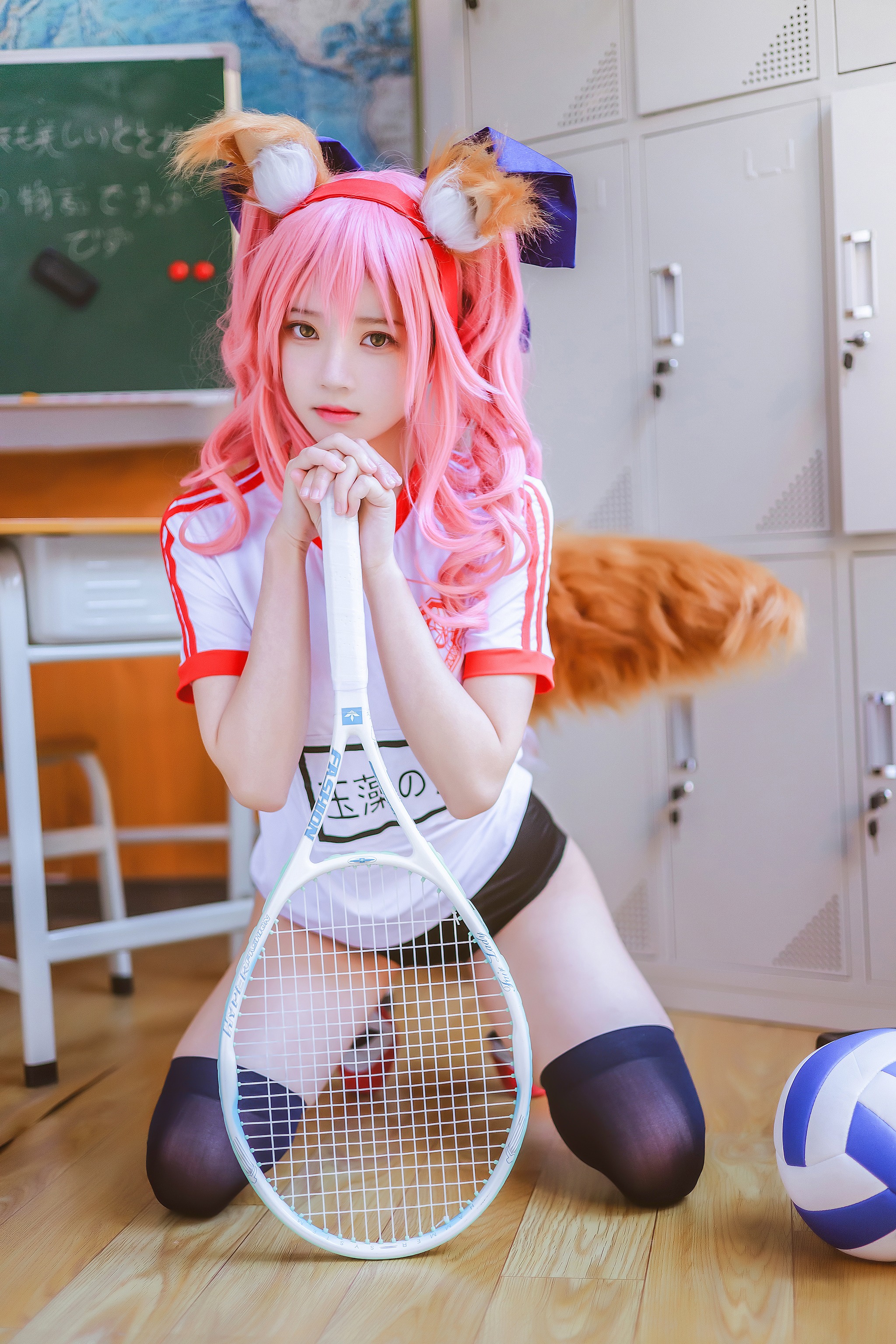 图片[1]-桜桃喵 – NO.105 玉藻前体操服 [31P]-XikXak